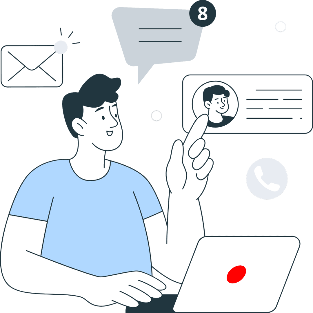 Contact us illustration