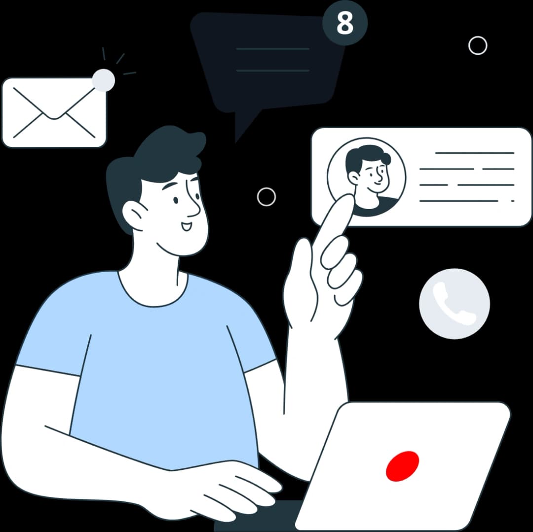 Contact us illustration